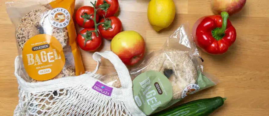 Nieuw bij Ekoplaza: biologische bagels van Bagels & Beans