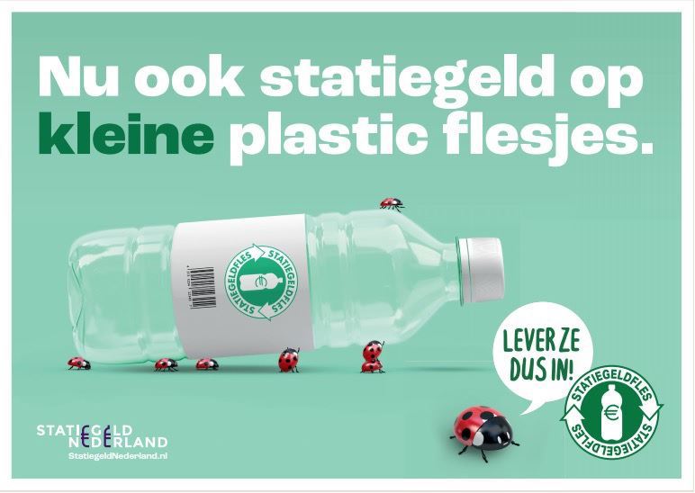 Statiegeld op kleine flesjes, een kans voor het milieu