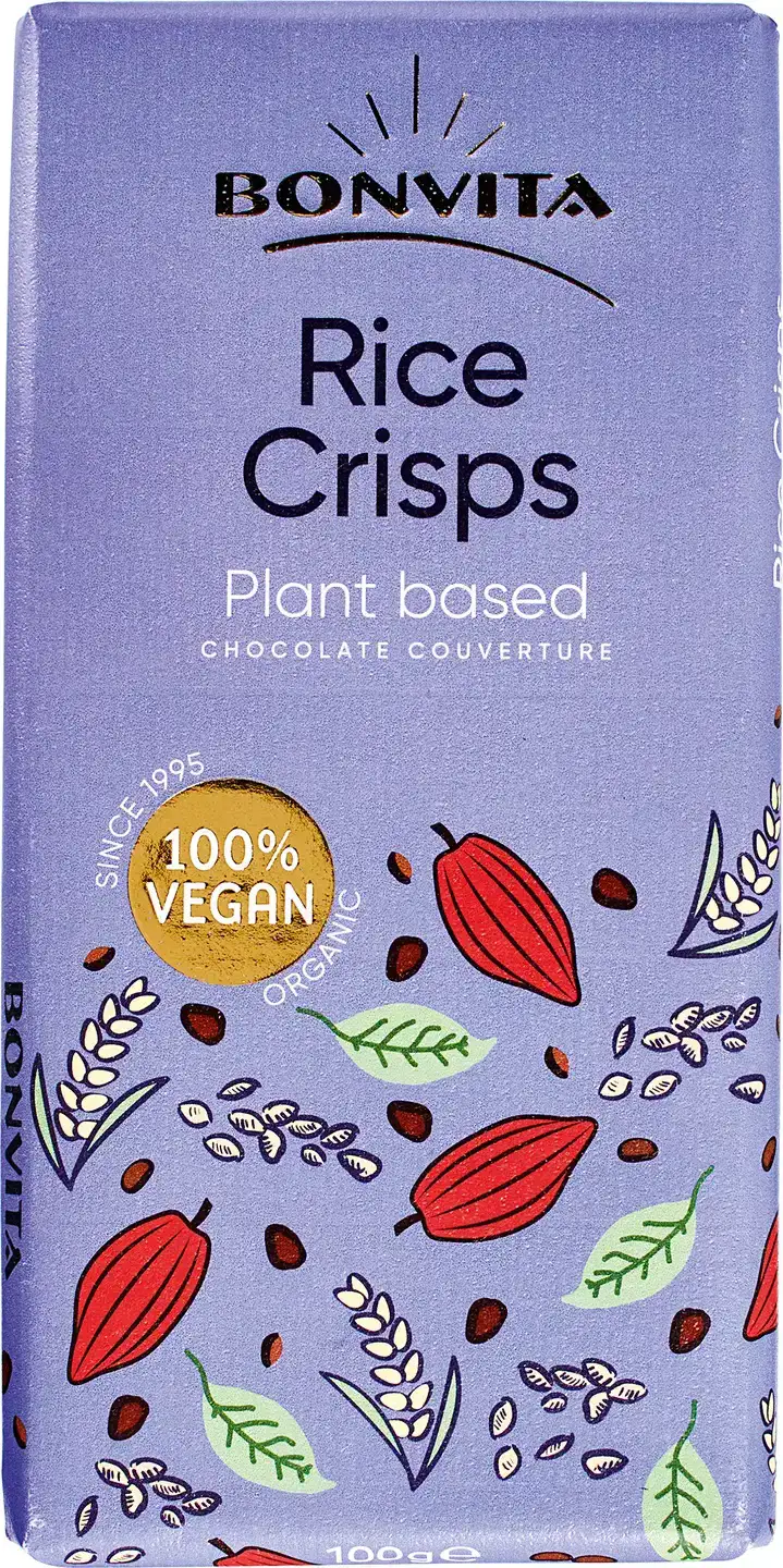 Vegan chocoladereep rice crisps