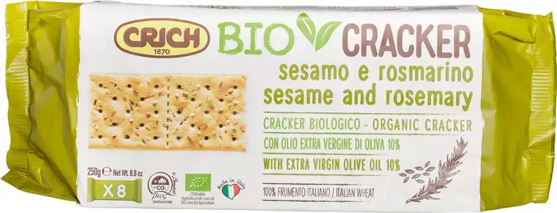 Sesam & rozemarijn crackers 250 g
