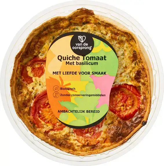 Quiche tomaat basilicum