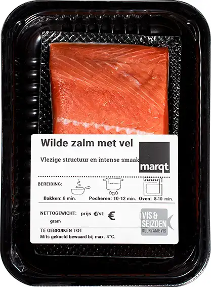 Sockeye zalmfilet met vel