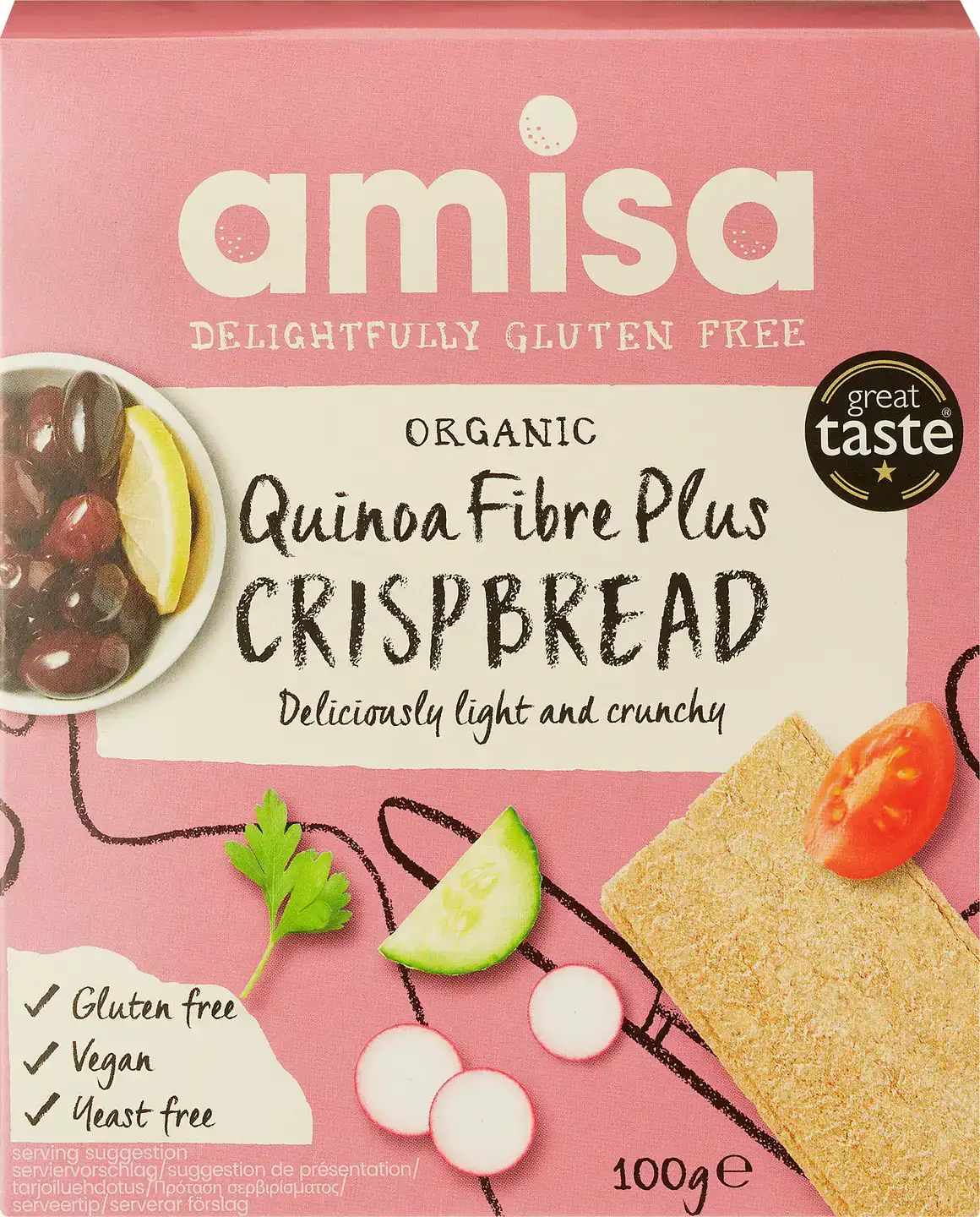 Glutenvrije vezelrijke quinoa crackers
