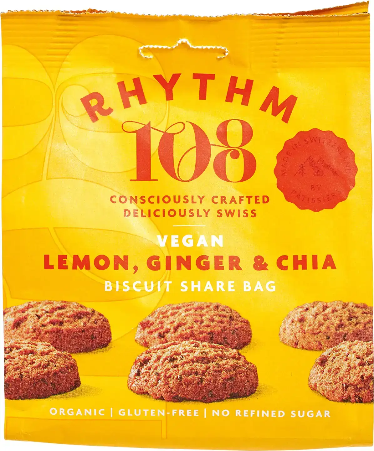 Lemon, ginger & chia biscuits