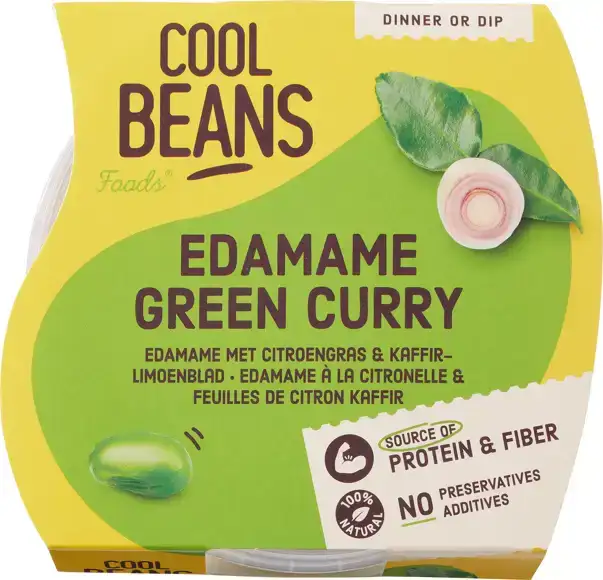 Edamame green curry edamame met citroengras & limoenblad 350 g