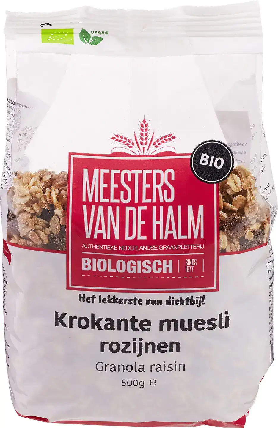 Krokante muesli rozijnen