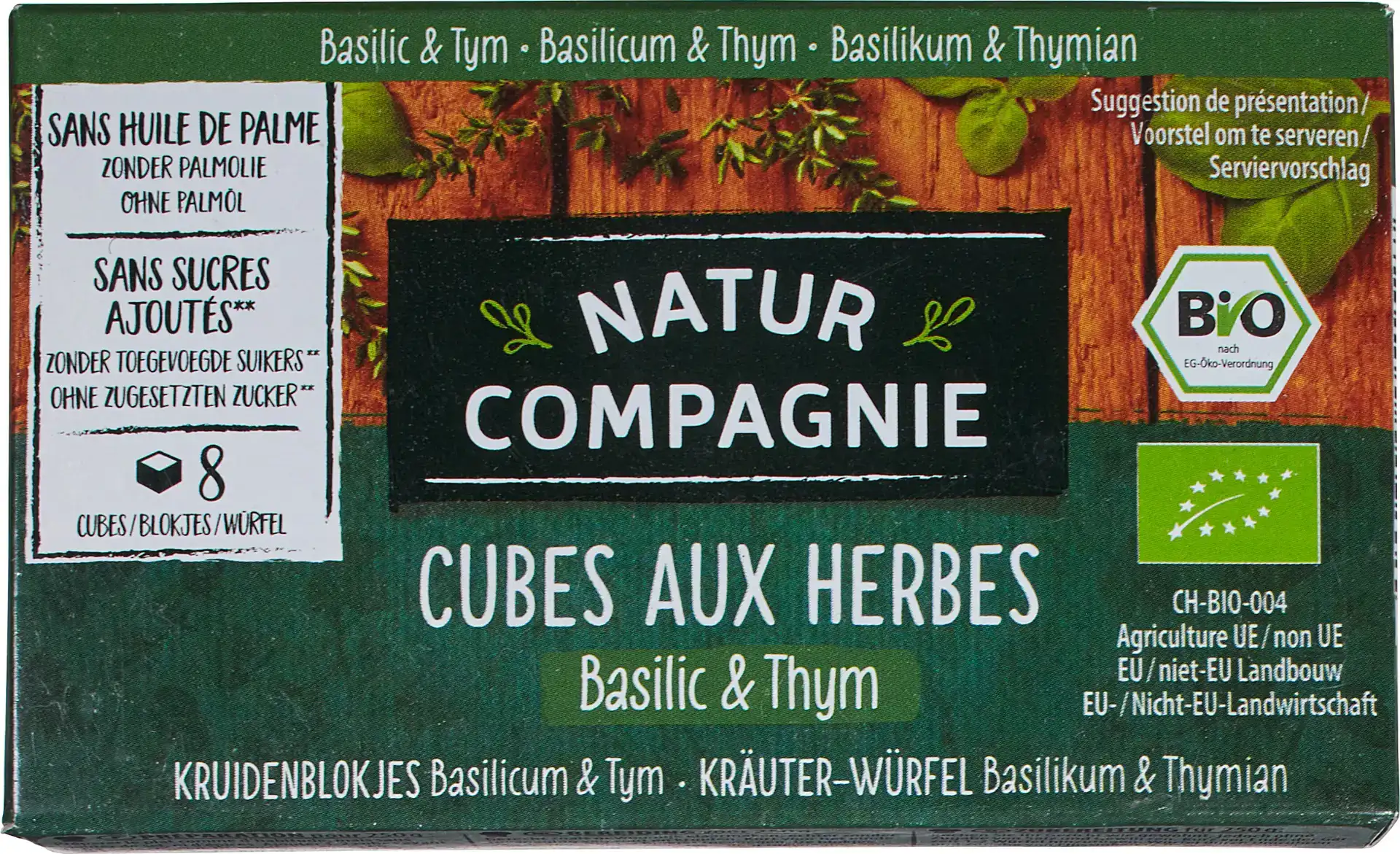 Kruidenbouillonblokjes basilicum/tijm