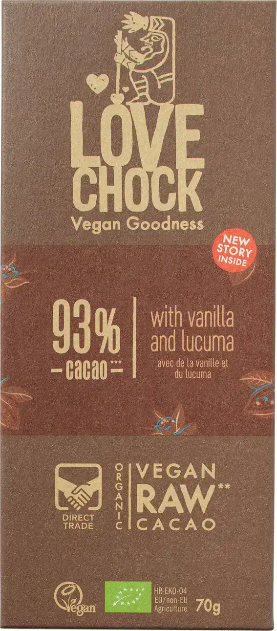 Raw chocolade 93% extra dark