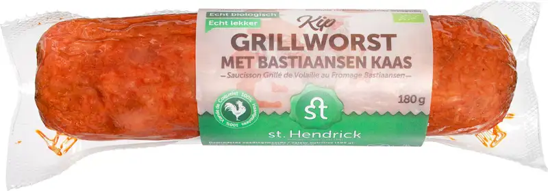 Kipgrillworst van haantjes met kaas 180 g