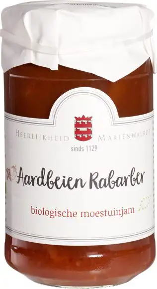 Aardbeien-rabarber jam 250 g