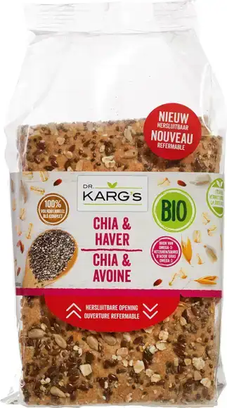 Chia-haver crackers 200 g