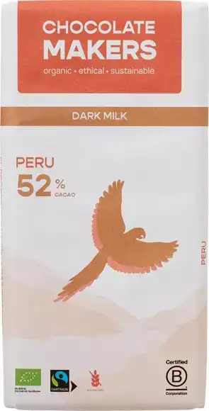 Donkere melkchocolade Peru 52% 80 g