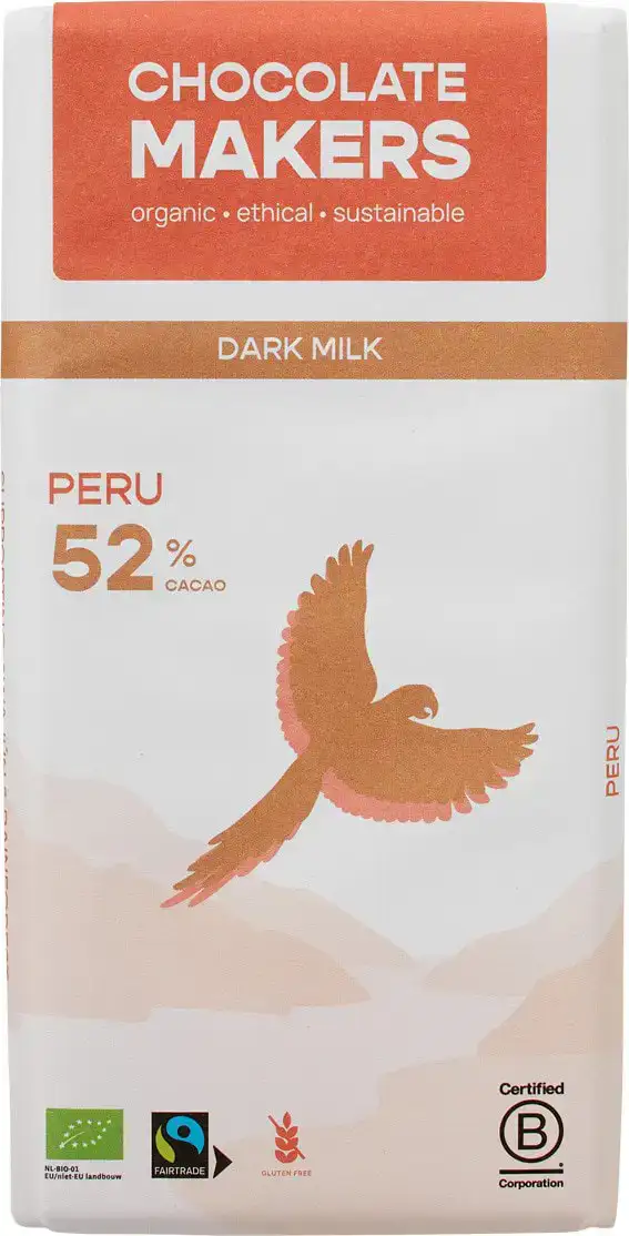 Donkere melkchocolade Peru 52%