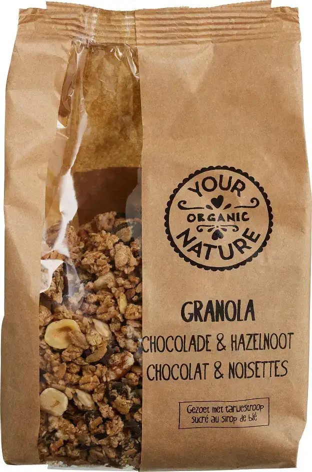 Granola chocolade hazelnoot