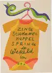 Kaart zing schommel spring