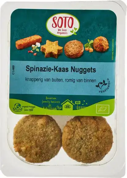 Spinazie-kaas nuggets 180 g
