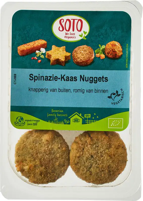 Spinazie-kaas nuggets
