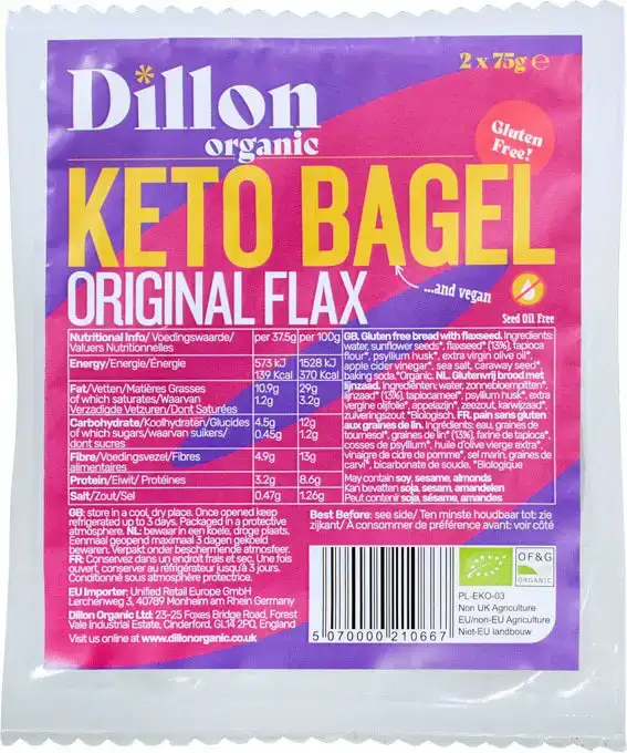 Glutenvrije bagel keto lijnzaad