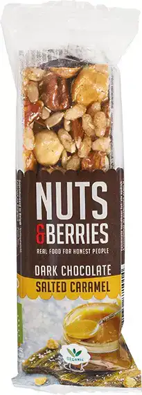 Notenreep pure chocolade gezouten karamel