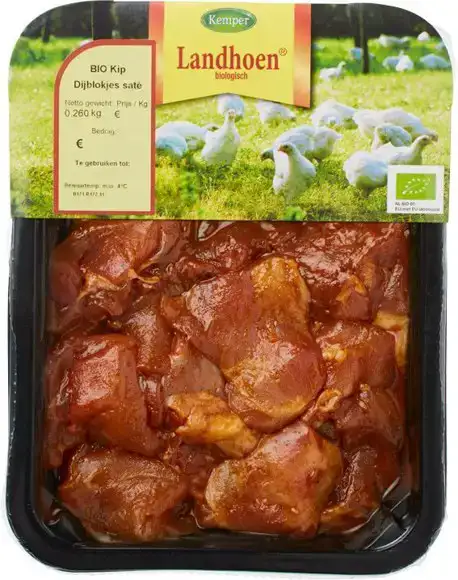 Kipdijblokjes saté 200 g