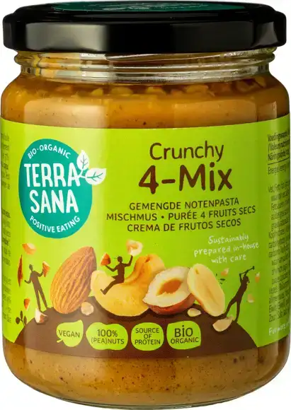 Crunchy 4-mix notenpasta 250 g
