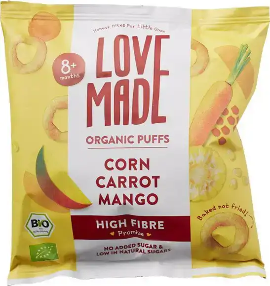 Maïs wortel mango puffs 8+ mnd 20 g