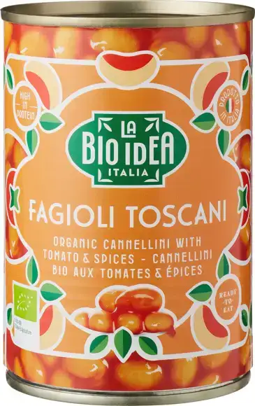 Fagioli Toscani (cannellinibonen in tomatensaus) 400 g