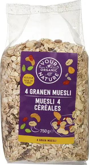 4 granen muesli 750 g