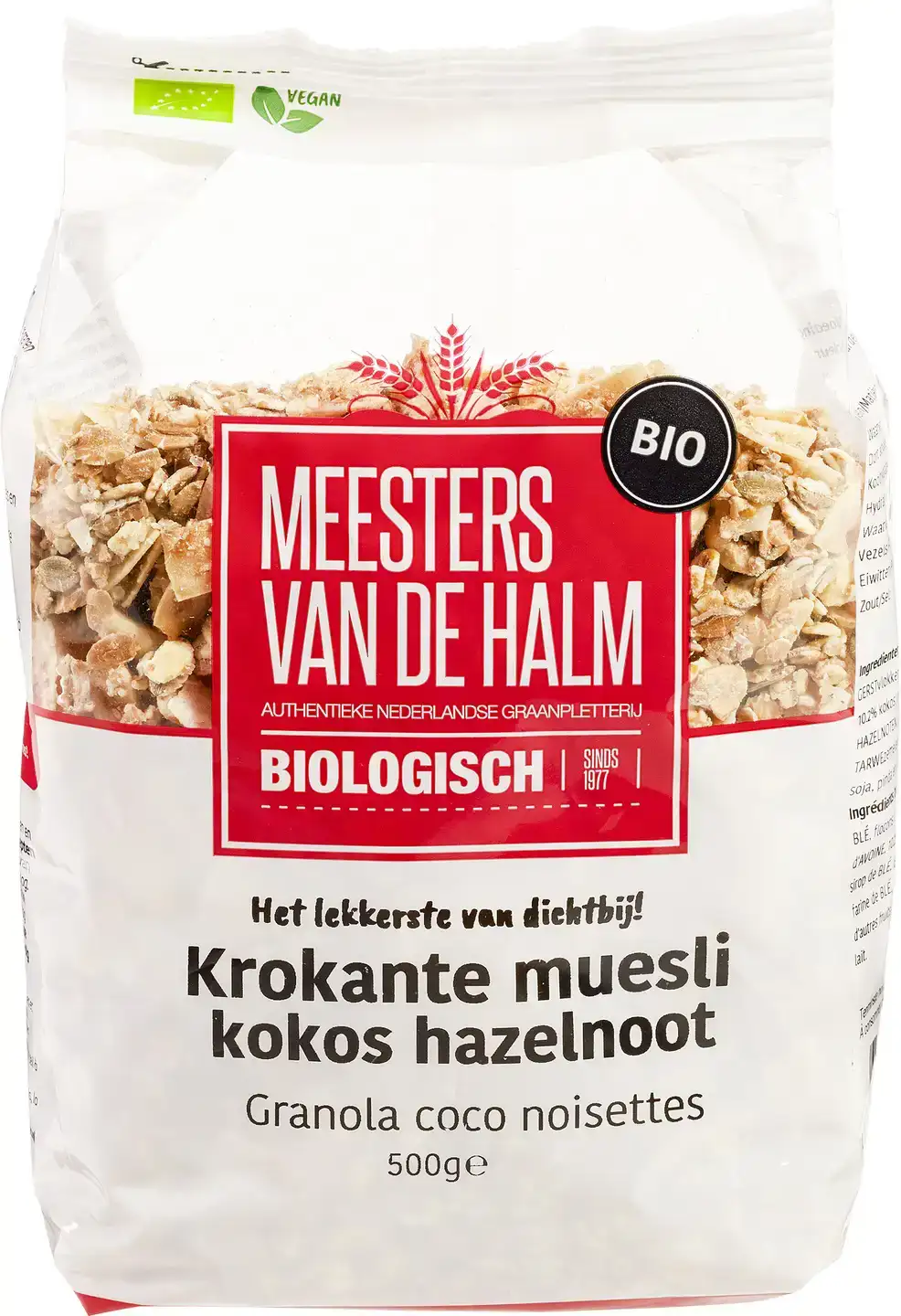Krokante muesli kokos hazelnoot