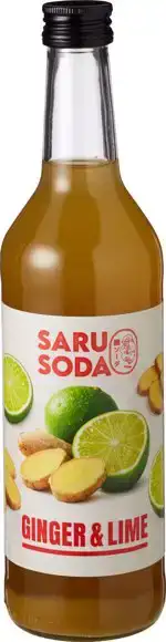 Siroop gember & limoen 500 ml