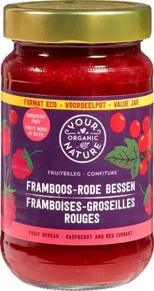 Framboos rode bessen fruitbeleg 375 g