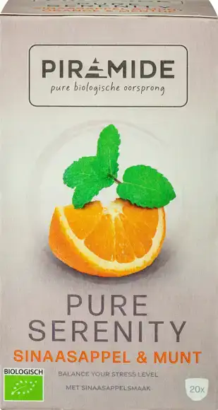 Kruidenthee pure serenity sinaasappel munt 38 g