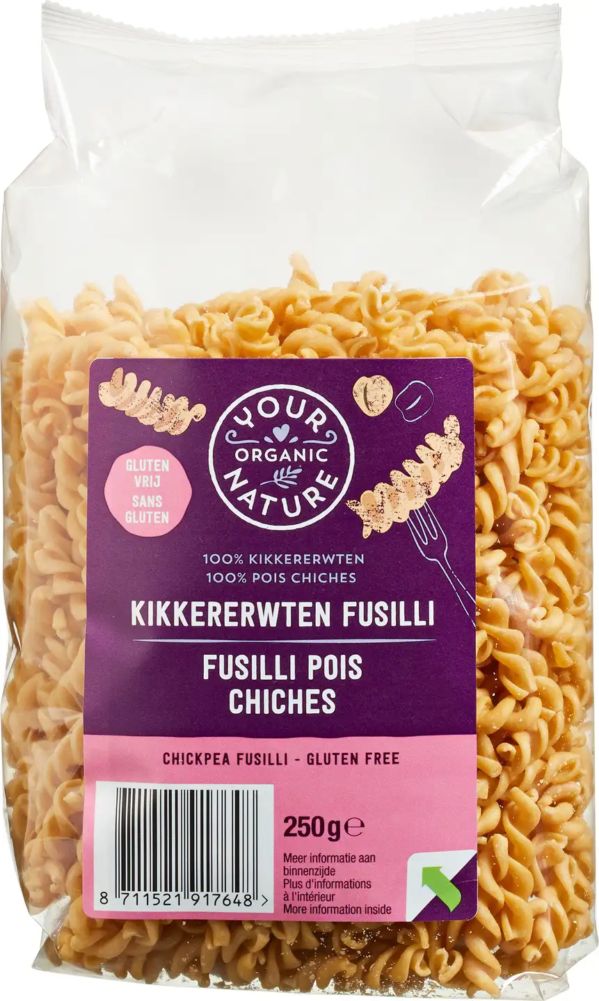 Kikkererwten fusilli