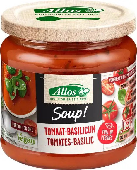 Tomaat-basilicumsoep 350 ml
