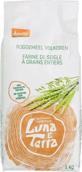 Volkoren roggemeel 1 kg