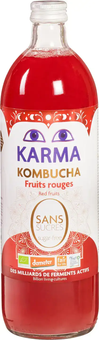 Kombucha rood fruit suikervrij