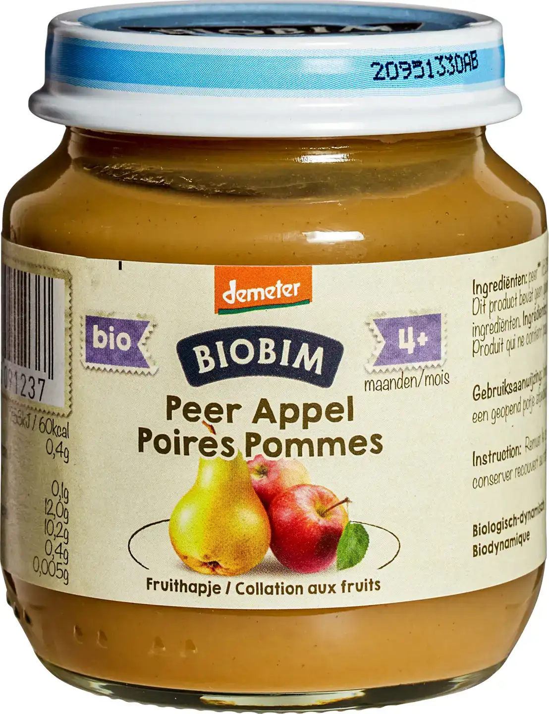 Fruithapje peer/appel 4+ mnd