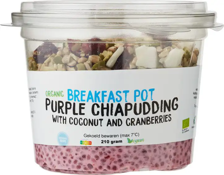 Chiapudding cranberries