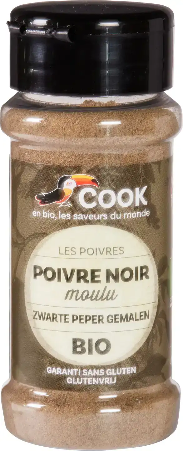 Zwarte peper gemalen