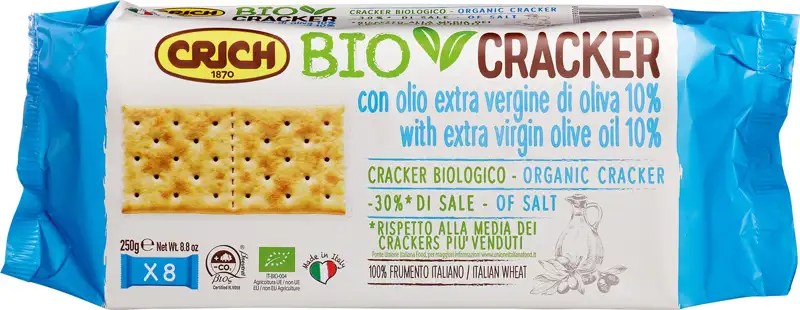Ongezouten extra virgine olijfolie crackers 250 g