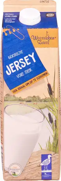 Jersey volle melk 1 l