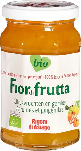Citrusvruchten en gember fruitbeleg 260 g