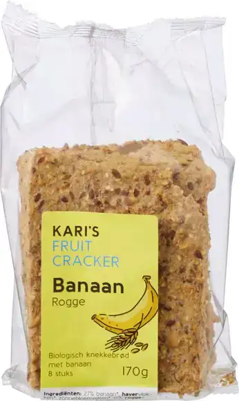 Knekkebrød banaan rogge 170 g