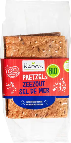Pretzel-zeezout crackers 200 g