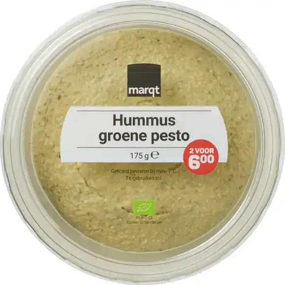 Hummus groene pesto 175 g