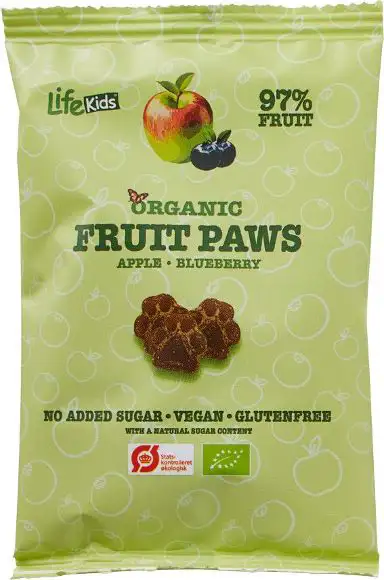 Fruit paws appel & blauwe bes 40 g