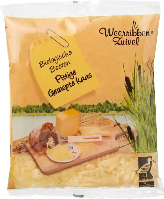 Geraspte pittige kaas