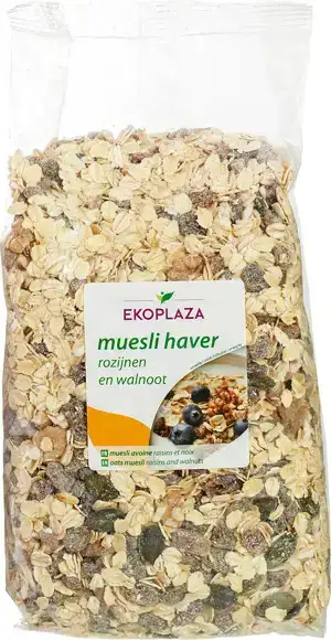 Muesli haver rozijnen walnoot 750 g