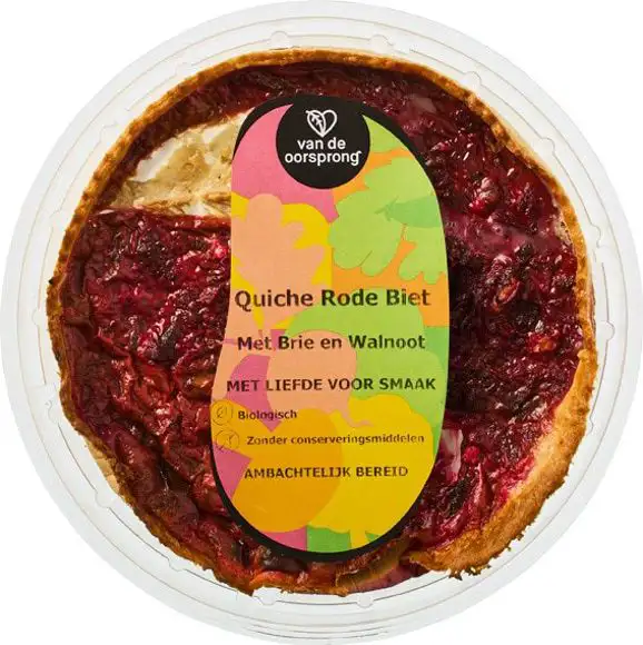 Quiche rode biet, brie en walnoot 350 g