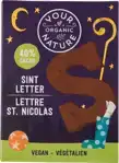 Vegan chocoladeletter bruin S